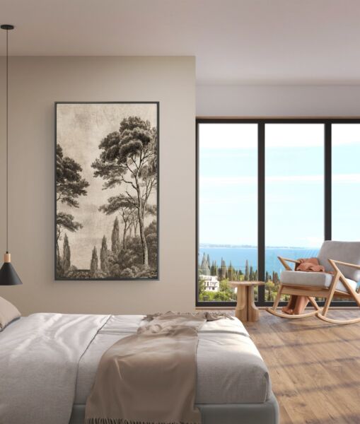 لوحة فنية طباعة كانفس عمل يدوي شاولا 200×100 