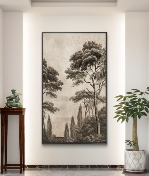 لوحة فنية طباعة كانفس عمل يدوي شاولا 200×100 