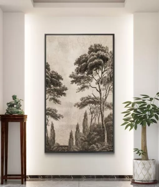 لوحة فنية طباعة كانفس عمل يدوي شاولا 200×100 