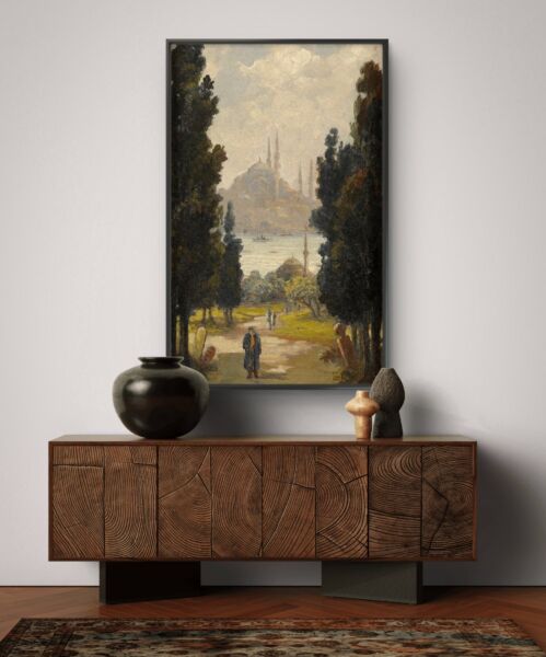 لوحة فنية طباعة كانفس عمل يدوي شينزول 200×100 