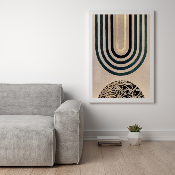 لوحة فنية طباعة كانفس عمل يدوي ايلان 70×120 