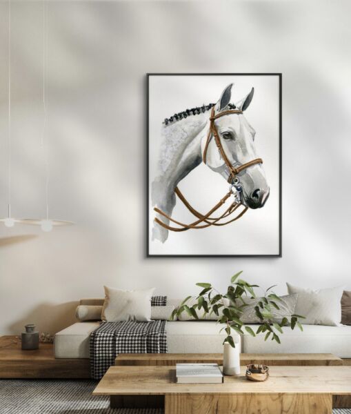 لوحة فنية طباعة كانفس عمل يدوي بيلا 70×120 