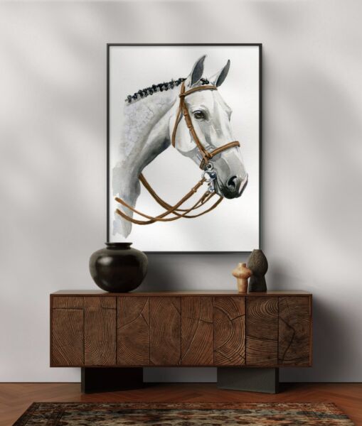 لوحة فنية طباعة كانفس عمل يدوي بيلا 70×120 