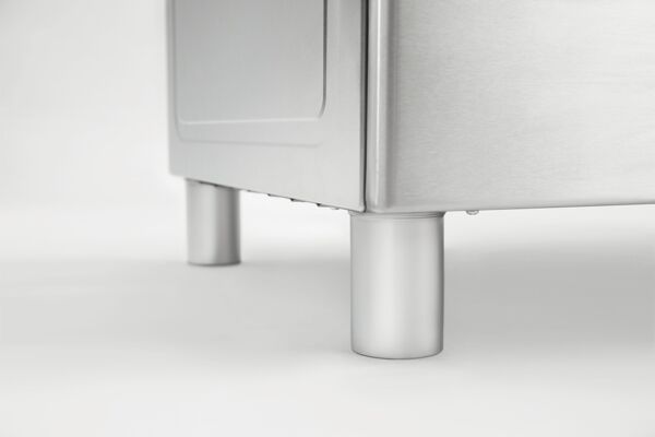 موقد غاز أيه إي جي 60 سم فري ستاند مع 4 شعلات وفرن بسعة 71 لتر - ستانلس ستيل