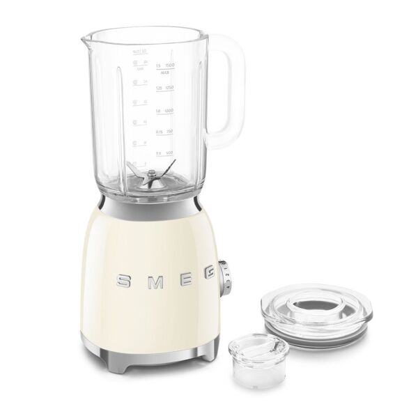 خلاط سميج تصميم عصري من ريترو 800 واط و3 وظائف و 4 سرعات - كريمي