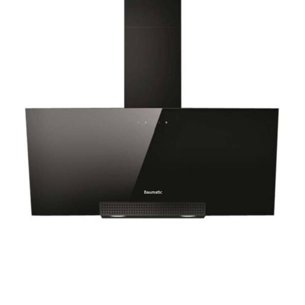 شفاط باوماتيك جداري بقوة شفط 900 متر مكعب مع تحكم باللمس - زجاج أسود