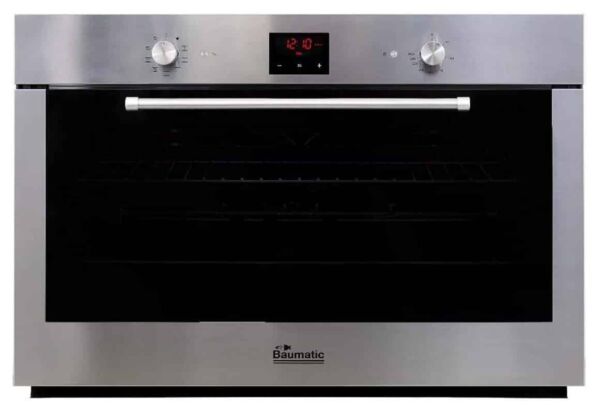 فرن كهرباء باوماتيك 90 سم مدمج - بلت ان - مع 9 وظائف طهي و سعة كبيرة 125 لتراً - ستانلس ستيل