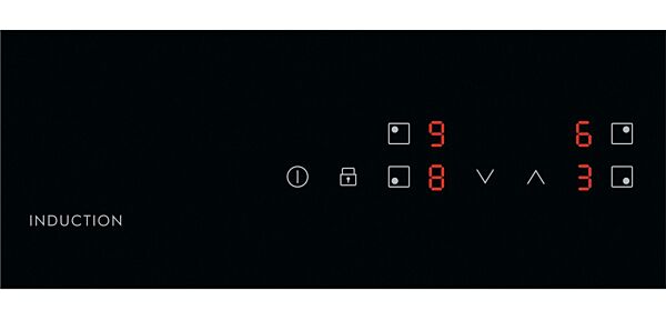 سطح أيه إي جي كهربائي اندكشن مدمج - بيلت ان - 4 عيون مع تحكم باللمس - اسود