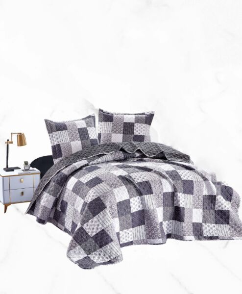 طقم لحاف كينغ مارت 4 قطع مشجر