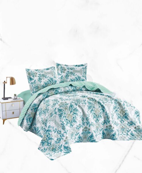 طقم لحاف كينغ جيني 4 قطع مشجر