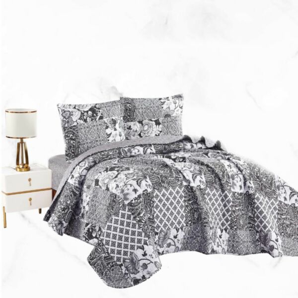 طقم لحاف كينغ جنجر 4 قطع مشجر