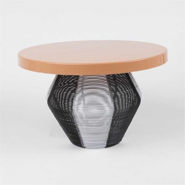 حامل كيك من ميموسا - بني واسود