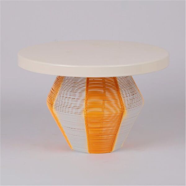 حامل كيك من ميموسا - برتقالي وبيج