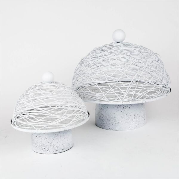 حامل كيك حجم كبير من ستيفنسون - ابيض