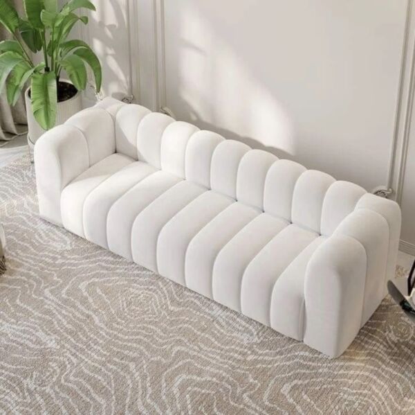 كنبة ثلاثية جالورا - كريمي