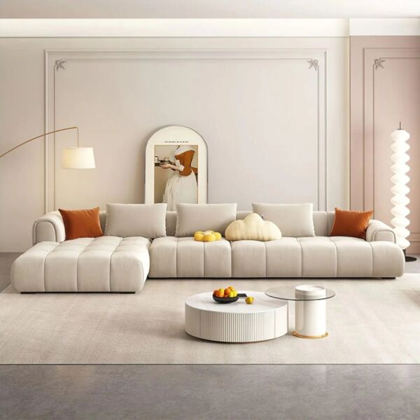 كنب زاوية حرف L ماجيك - بيج