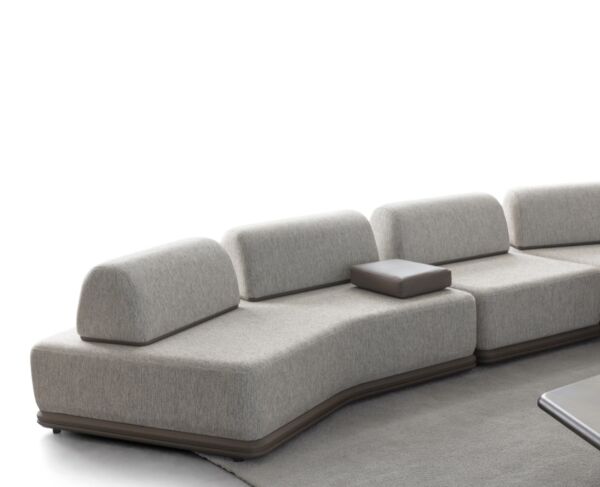 كنب زاوية سيرين - رمادي