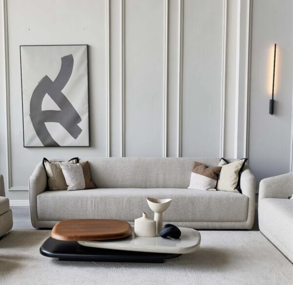 طقم كنب كابري - كريمي