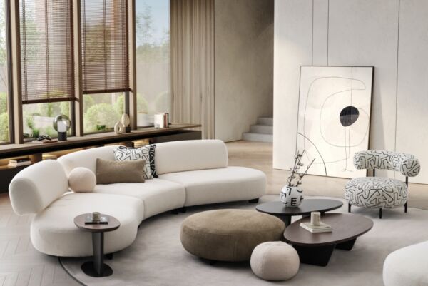 طقم كنب بون - بيج