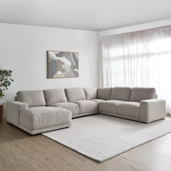 كنب زاوية مونتانا - رمادي فاتح