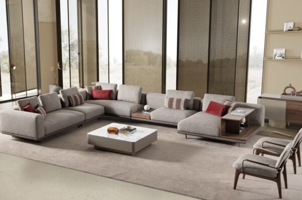 كنب زاوية هارموني - بيج