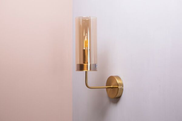 إضاءة جدارية مودرن لمبة واحدة زجاج إي 14