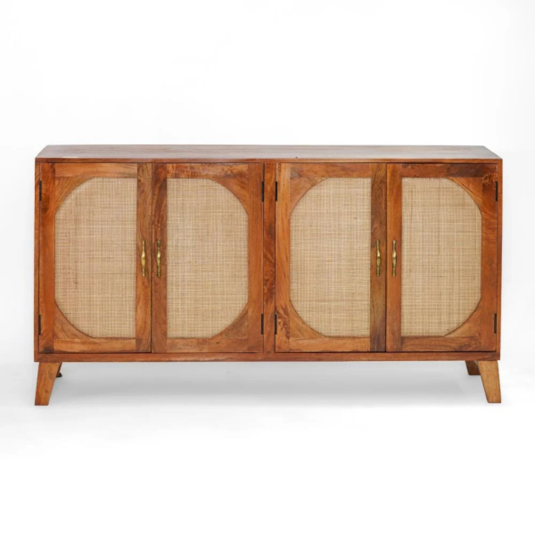 طاولة بوفيه خشب هندي 4 باب - 160سم