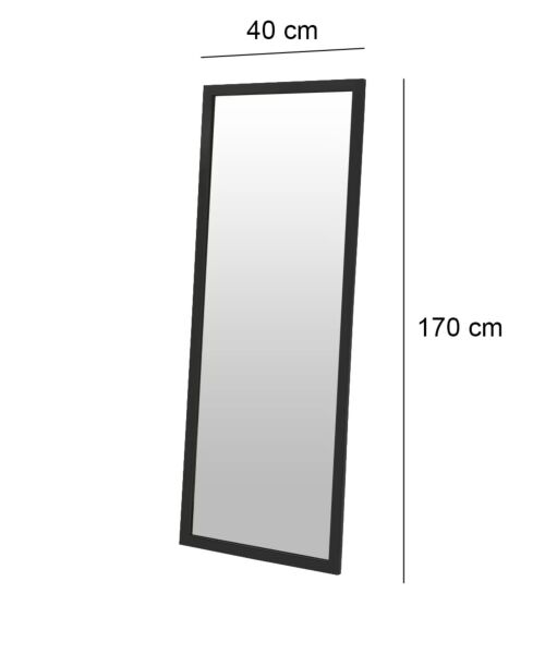 مرآة جدارية باطار اسود مالونا
