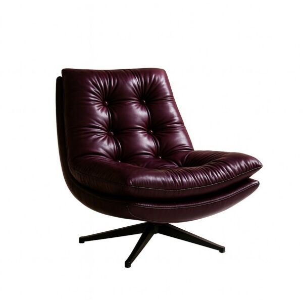 كرسي استرخاء دوار الفا - برغندي