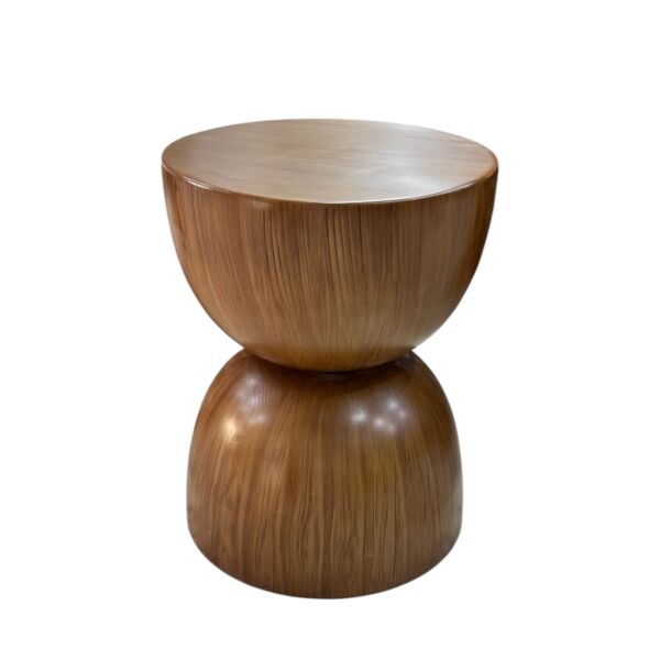 طاولة جانبية خشب سويدي طبيعي - بني