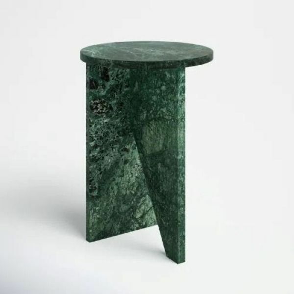 طاولة جانبية رخام طبيعي فيكتور - اخضر