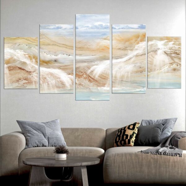 لوحه جدارية كانفس ديزرت  - مقسمة - 5 قطع