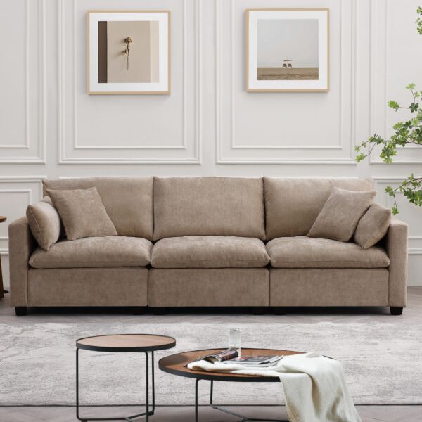 كنب زاوية مودولار كلاود لاين - بيج