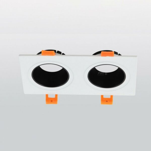 قاعدة سبوت كزارا بلاستيك عاكس اسود مجوزابيض