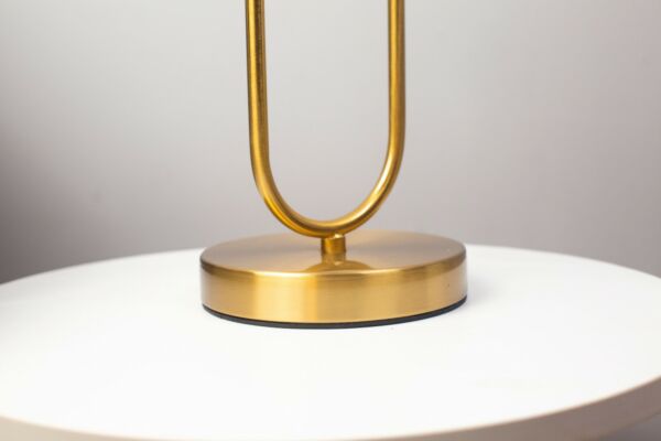 أبجورة طاولة راقية مع قاعدة - ذهبي