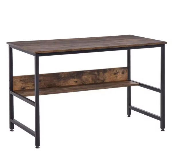 طاولة مكتب كلوي - بني خشبي وأسود