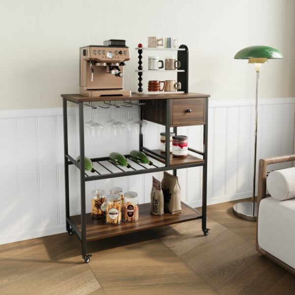 وحدة تنظيم وتخرين متحركة بيرلا - اسود وبني