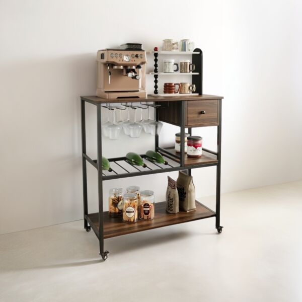 وحدة تنظيم وتخرين متحركة بيرلا - اسود وبني