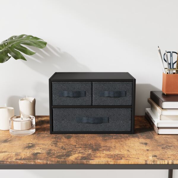 صندوق تنظيم جلامور - رمادي غامق واسود