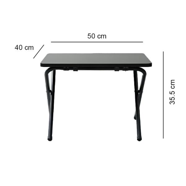 طاولة دراسية قابلة للطي قطعتين ازادا - اسود