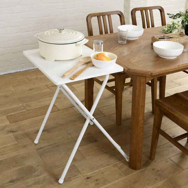  طقم طاولة جانبية قطعتين كوستا - ابيض