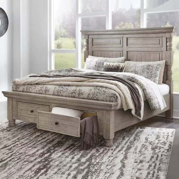 طقم غرفة نوم هاراستون حجم ملكي 193X203 سم 
