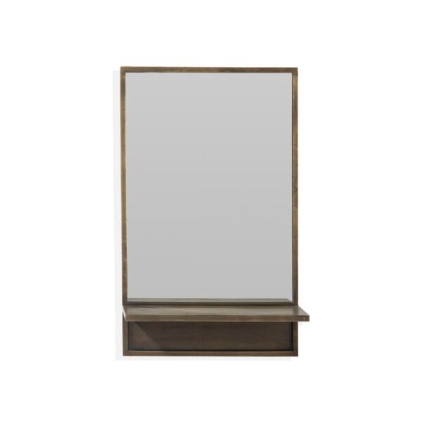 مرآة حائط تصميم تجريدي حجم صغير تيرمولي - ذهبي