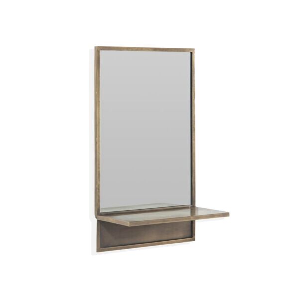 مرآة حائط تصميم تجريدي حجم صغير تيرمولي - ذهبي