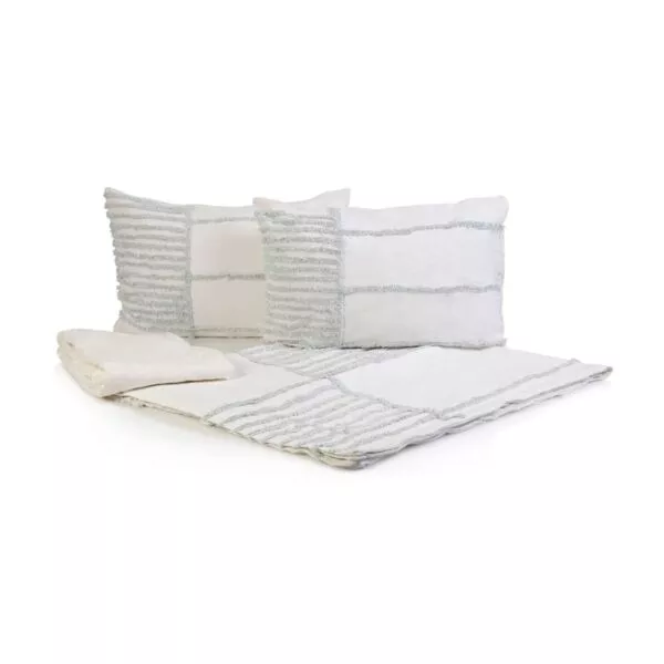 طقم مفرش سرير حجم ملكى  193X203 سم  4 قطع شودو
