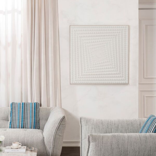 ديكور جداري جورون - ابيض