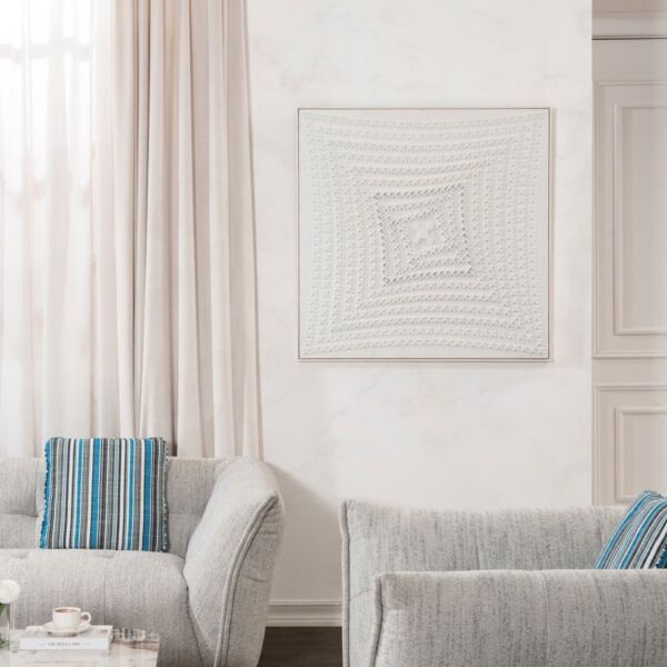 ديكور جداري سوليفان - ابيض