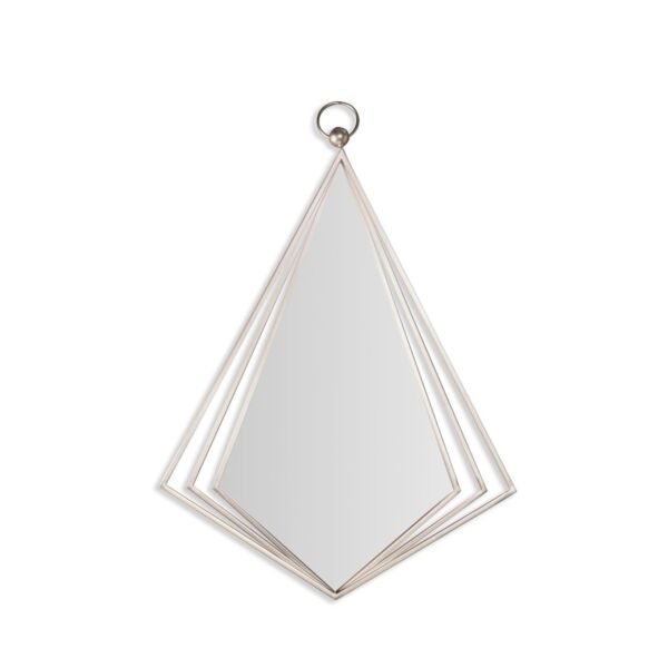 مرآة حائط بالدوك - فضي