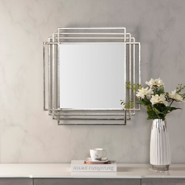 مرآة حائط بولسار - فضي