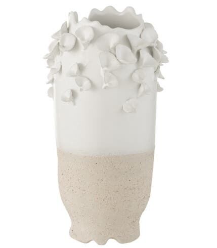 مزهرية سولارتي - ابيض